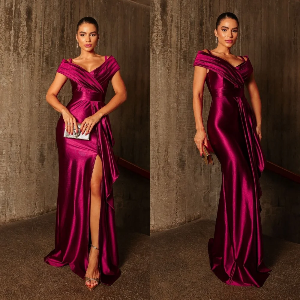 CustomizedCustomized Exquisite Off the Shoulder Evening Dress Delicate Zipper Back Party Dress Graceful A-Line Front Slit Celeb
CustomizedCustomized Exquisite Off the Shoulder Evening Dress Delicate Zipper Back Party Dress Graceful A-Line Front Slit Celeb