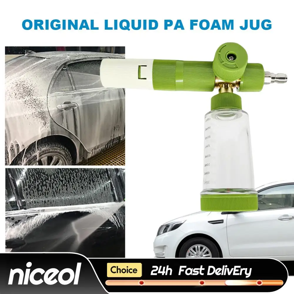 100ml Water Foam Pot with 1/4 Inch Quick Connector Soap Foam Spray Bottle Pressure Washer Gun Car Wash Foam Sprayer
100ml Water Foam Pot with 1/4 Inch Quick Connector Soap Foam Spray Bottle Pressure Washer Gun Car Wash Foam Sprayer