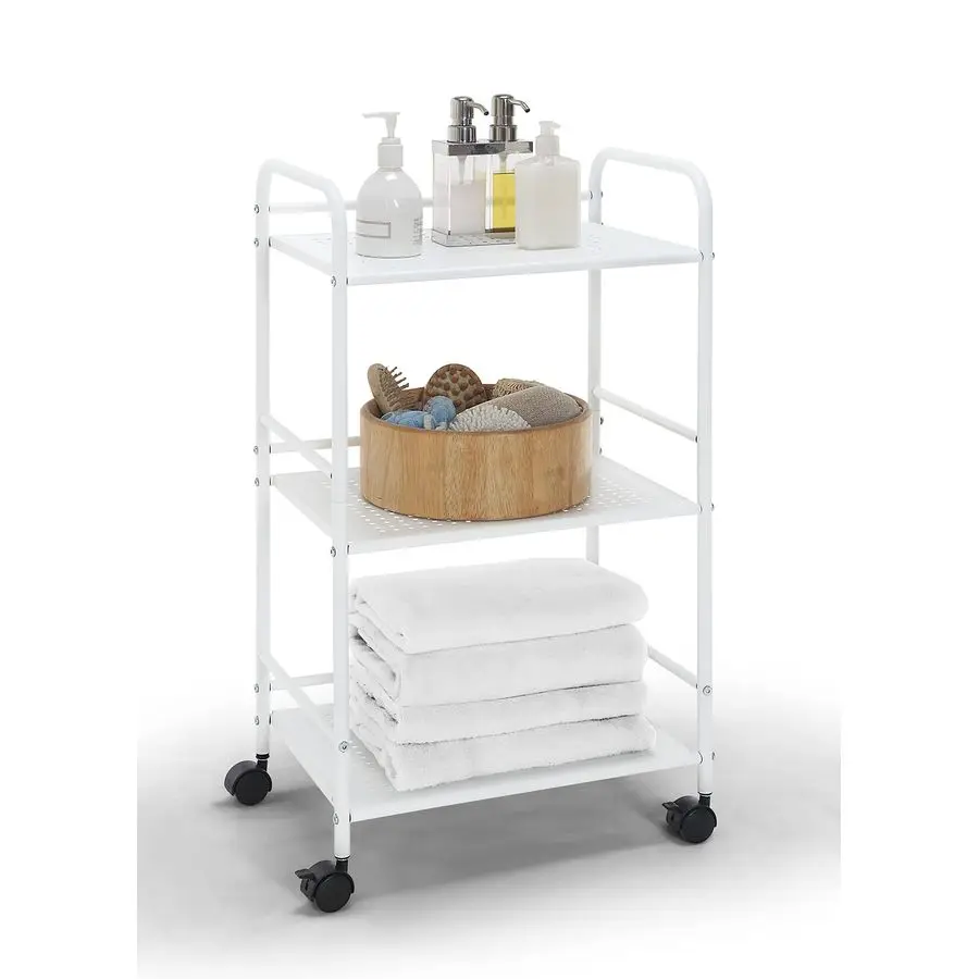 3Tier Rolling Utility Cart Metal Storage Organizer with Wheels, Mobile Kitchen Cart, Office amp Home Organizer, White, 12 D x 1
3Tier Rolling Utility Cart Metal Storage Organizer with Wheels, Mobile Kitchen Cart, Office amp Home Organizer, White, 12 D x 1