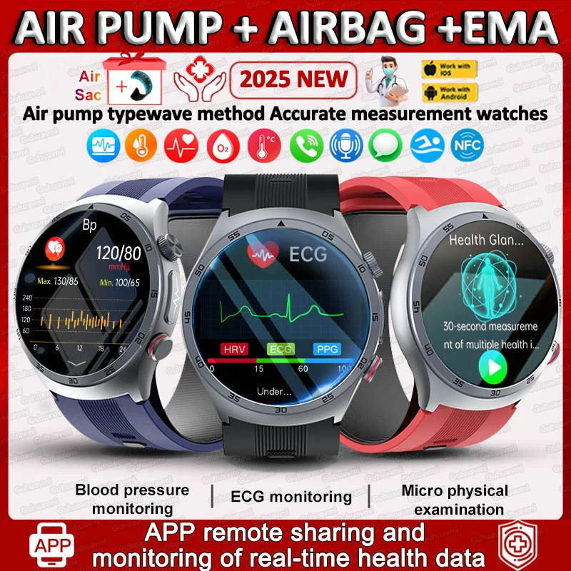 2025 НОВЫЙ ЭКГ + неинвазивный монитор здоровья, воздушный насос + подушка безопасности, кровяное давление, спортивные умные часы, умные часы с пульсометром и здоровьем, NFC
2025 НОВЫЙ ЭКГ + неинвазивный монитор здоровья, воздушный насос + подушка безопасности, кровяное давление, спортивные умные часы, умные часы с пульсометром и здоровьем, NFC