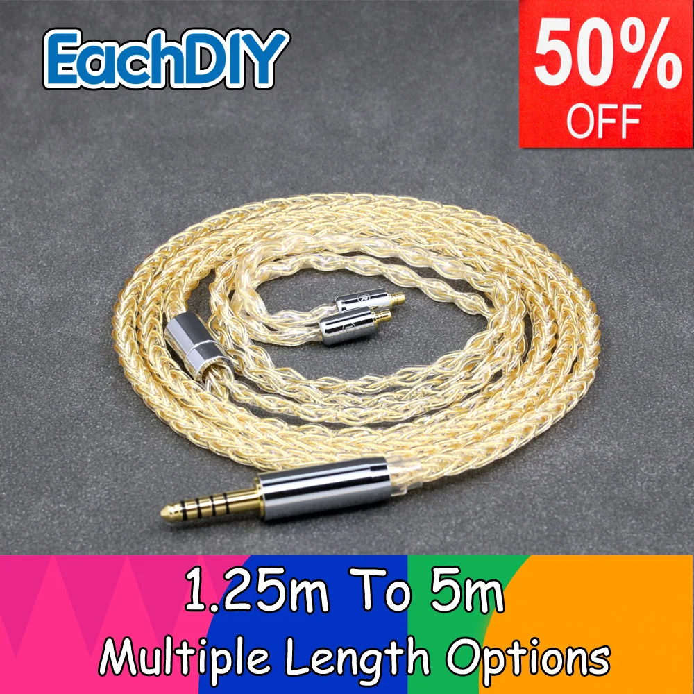 8 Core 99% 7n Pure Silver 24k Gold Plated Earphone Cable For 1695Ti 1670SS Acoustune HS 1695Ti 1655CU LN008437
8 Core 99% 7n Pure Silver 24k Gold Plated Earphone Cable For 1695Ti 1670SS Acoustune HS 1695Ti 1655CU LN008437