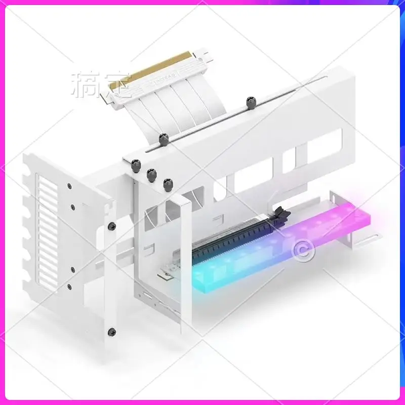 AP-Universal Vertical GPU Holder Support With PCI-E 4.0 X16 Adapter Cable Graphics Card Bracket White
AP-Universal Vertical GPU Holder Support With PCI-E 4.0 X16 Adapter Cable Graphics Card Bracket White