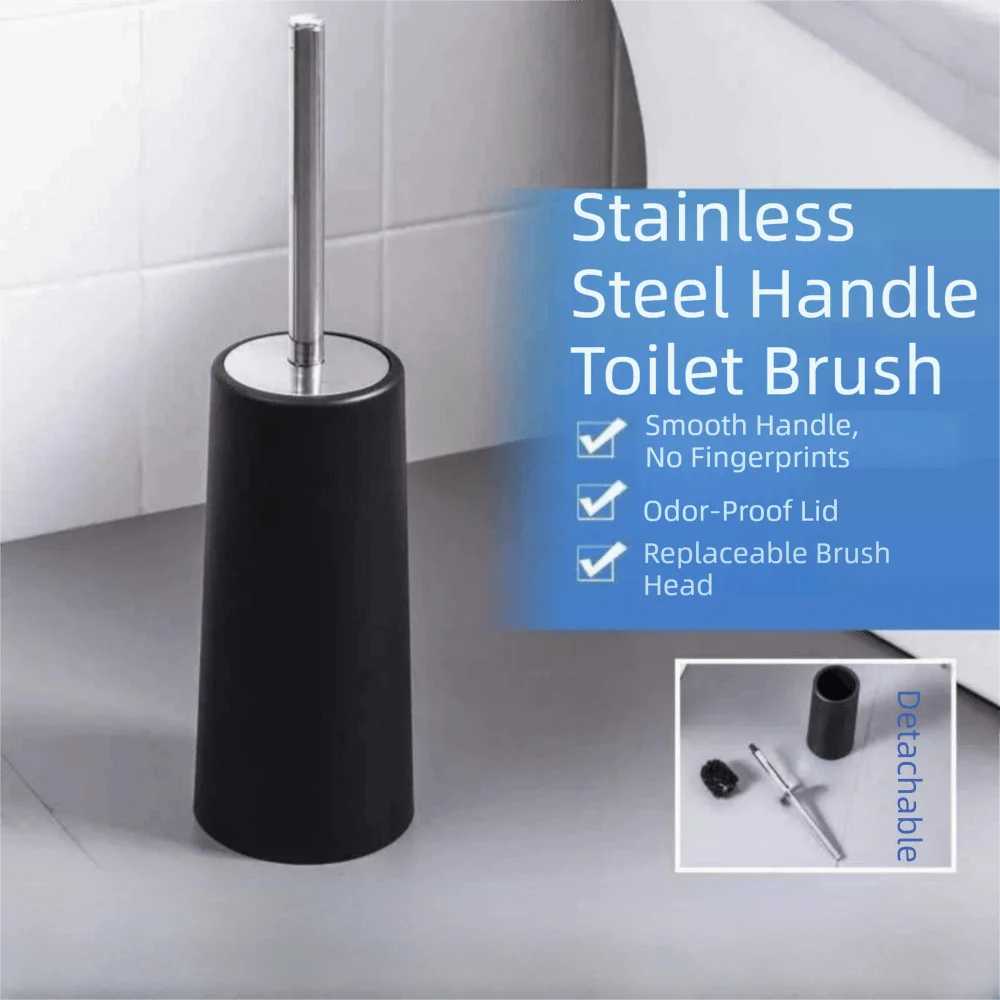 Stainless Steel Toilet Bowl Brush and Holder Splash Protection Deep Cleaning Toilet Brush Set Replaceable Head Soft Fur
Stainless Steel Toilet Bowl Brush and Holder Splash Protection Deep Cleaning Toilet Brush Set Replaceable Head Soft Fur