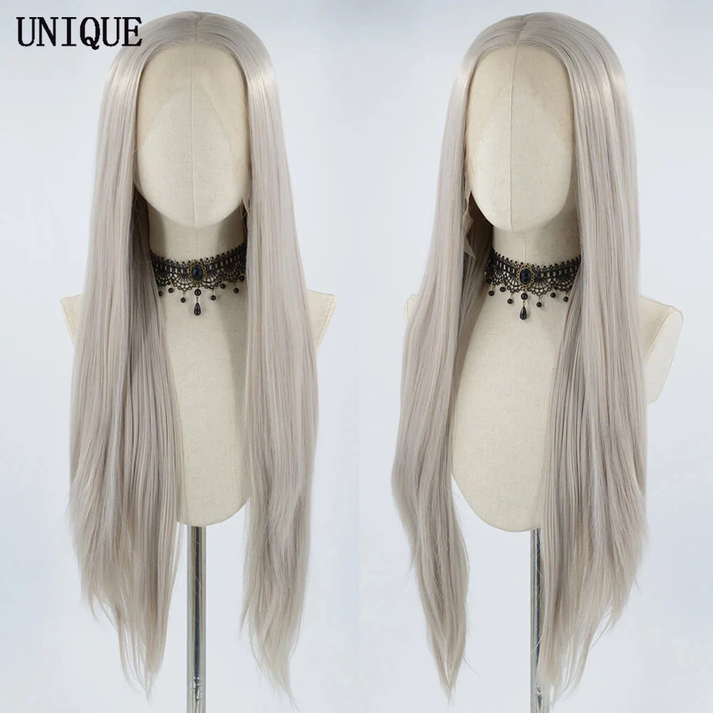 UNIQUEWIG Long Straight Wig Sliver Grey Synthetic Lace Front Wigs for Women Heat Resistant Synthetic Hair Daily Use Cosplay
UNIQUEWIG Long Straight Wig Sliver Grey Synthetic Lace Front Wigs for Women Heat Resistant Synthetic Hair Daily Use Cosplay