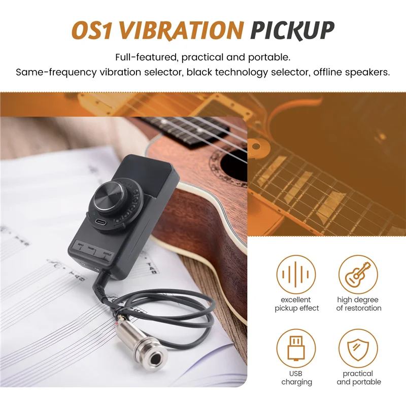 Hot Sale OS1 Vibration Pickup USB Charging Compatible Pickup For Classical Folk Music Instrument For Guitar Accessories
Hot Sale OS1 Vibration Pickup USB Charging Compatible Pickup For Classical Folk Music Instrument For Guitar Accessories