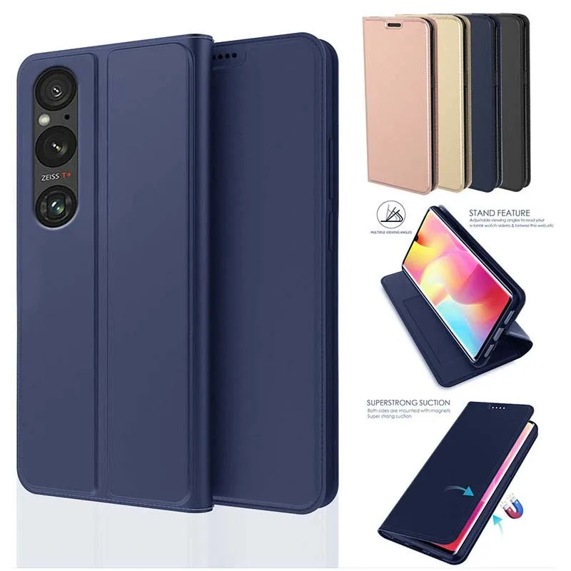 Luxury Phone Case for Sony Xperia 10 5 1 VI Skinlike PU Leather Flip Wallet Card Pouch Foldable Stand Holder Protective Cover
Luxury Phone Case for Sony Xperia 10 5 1 VI Skinlike PU Leather Flip Wallet Card Pouch Foldable Stand Holder Protective Cover
