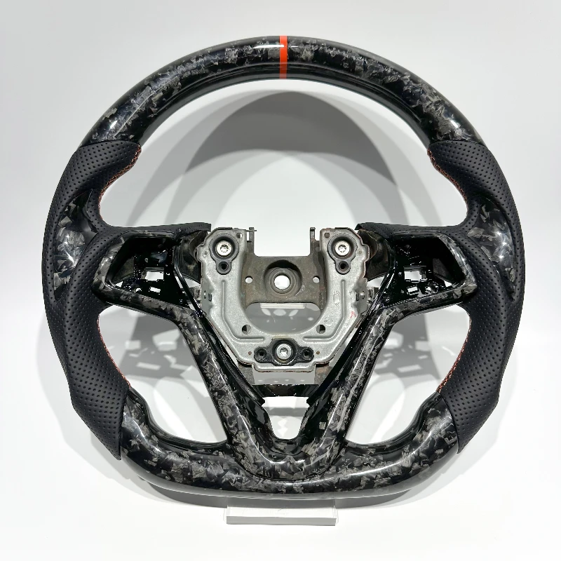Forged carbon fiber steering wheel, suitable for Hyundai Veloster, customization available.
Forged carbon fiber steering wheel, suitable for Hyundai Veloster, customization available.