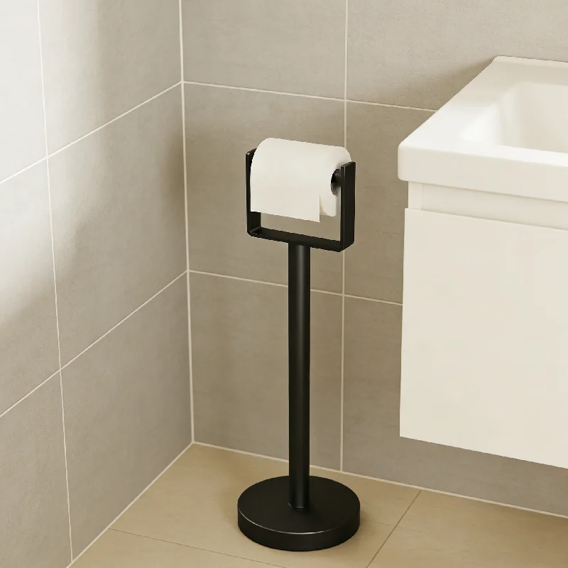 Modern Simple Bathroom Tissue Holder, Floor Standing Toilet Paper Stand with Heavy Base, Stainless Steel Rustproof
Modern Simple Bathroom Tissue Holder, Floor Standing Toilet Paper Stand with Heavy Base, Stainless Steel Rustproof