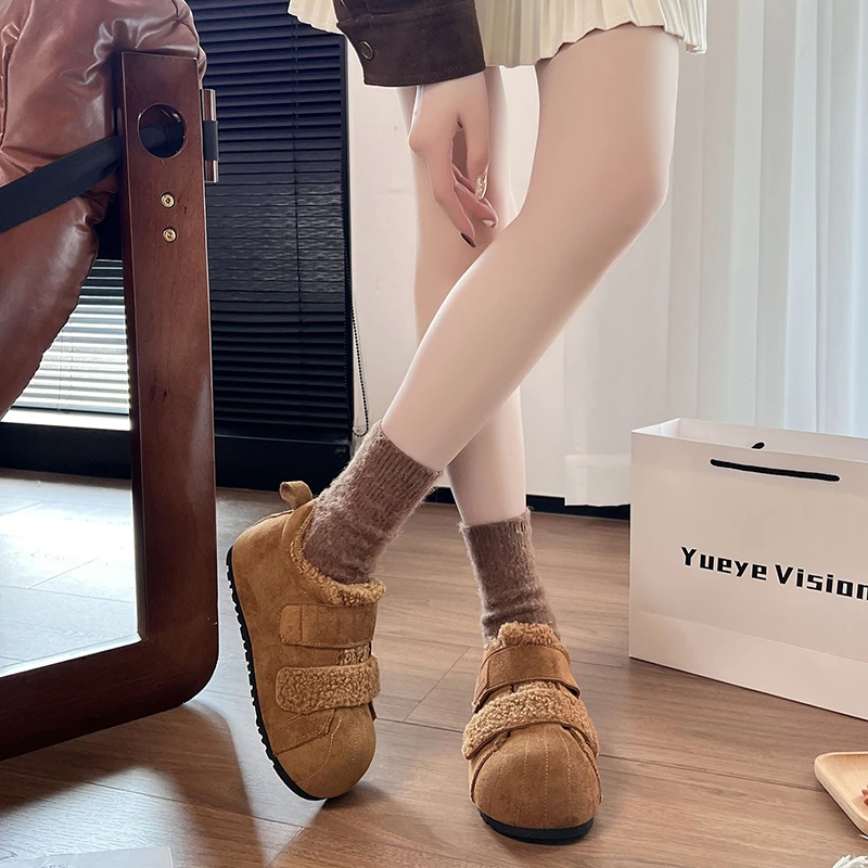 Ботильоны на платформе, флисовые зимние ботинки 2025, новые винтажные хлопковые ботинки из скраба для женщин
Ботильоны на платформе, флисовые зимние ботинки 2025, новые винтажные хлопковые ботинки из скраба для женщин
