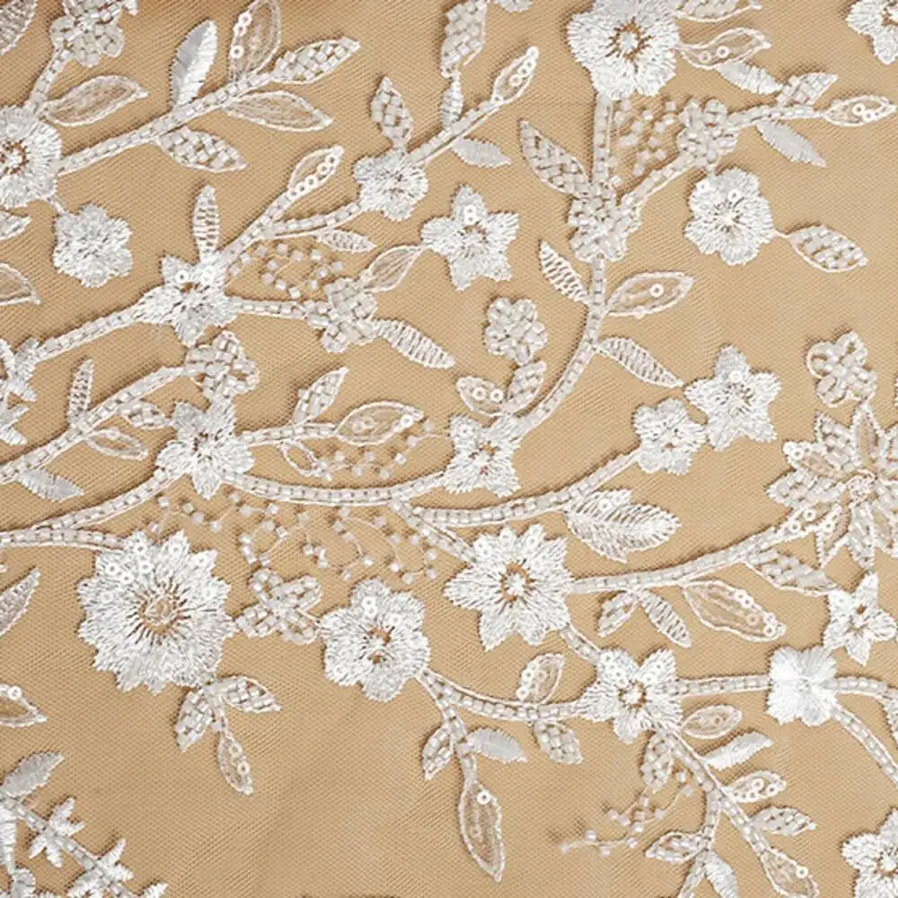 Lace Accessories Sequins Embroidery Lace Fabric Wedding Dress Handmade DIY Dress Clothing
Lace Accessories Sequins Embroidery Lace Fabric Wedding Dress Handmade DIY Dress Clothing