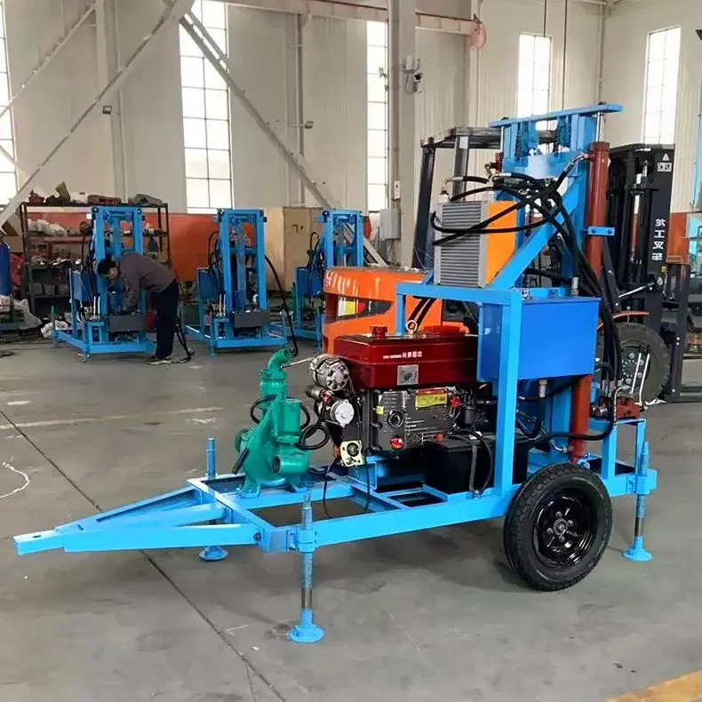 Customized Portable Diesel Hydraulic Borehole Drill Rig 22HP 25HP 28HP 30HP 35HP 100m 150m 180m Water Well Drilling Machine
Customized Portable Diesel Hydraulic Borehole Drill Rig 22HP 25HP 28HP 30HP 35HP 100m 150m 180m Water Well Drilling Machine