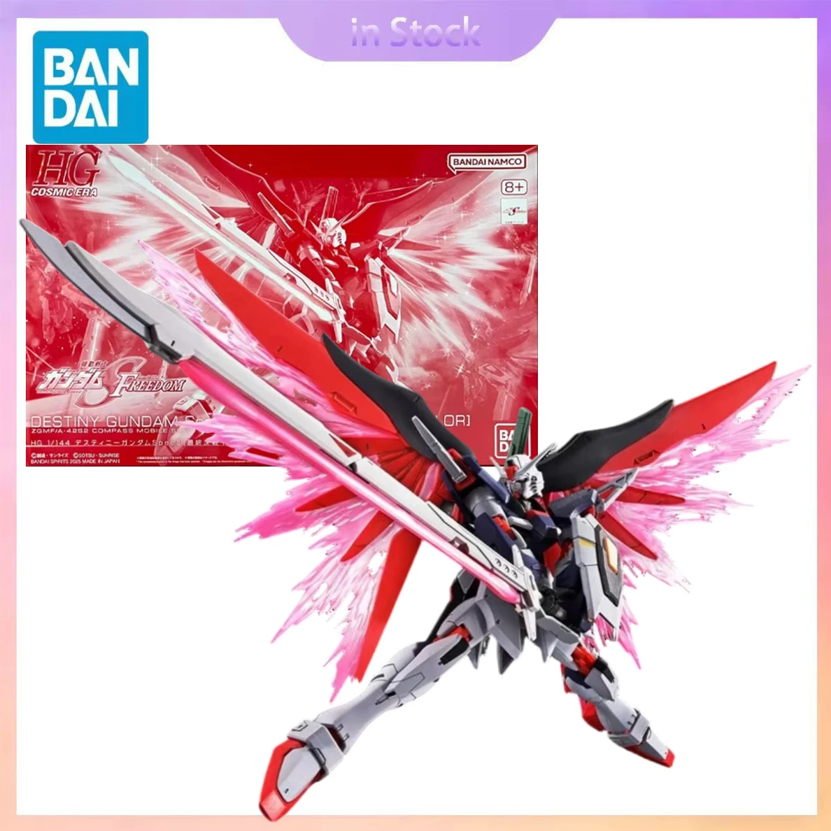 Original Bandai Genuine In Stock HG 1/144 Destiny Spec 2 Final Battle Image Color Gundam Anime Collection Action Figure Model
Original Bandai Genuine In Stock HG 1/144 Destiny Spec 2 Final Battle Image Color Gundam Anime Collection Action Figure Model