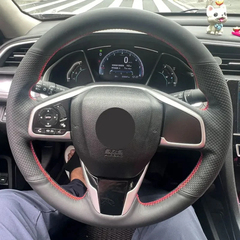 Braids on Steering Wheel For Honda Civic 10th 2016-2019 CRV CR-V 2017-2019 Clarity 2016-2018 Car Steering Wheel Leather Cover
Braids on Steering Wheel For Honda Civic 10th 2016-2019 CRV CR-V 2017-2019 Clarity 2016-2018 Car Steering Wheel Leather Cover