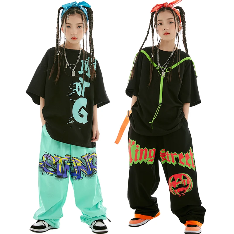 Children Jazz Hip Hop Clothing Loose Street Dance Costume Summer Cotton Black T Shirt Pants Girls Boys Performance Wear BL10364
Children Jazz Hip Hop Clothing Loose Street Dance Costume Summer Cotton Black T Shirt Pants Girls Boys Performance Wear BL10364