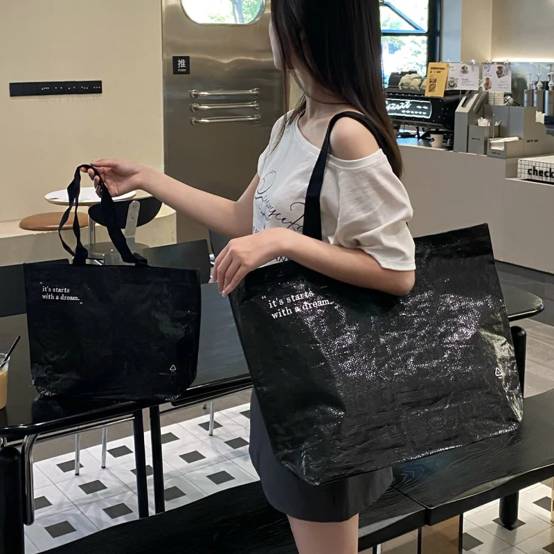 Custom. High Sense Woven Bag Clothing Store Oversized Clothes Handbag Large-Capacity Shopping Packaging Bag in St
Custom. High Sense Woven Bag Clothing Store Oversized Clothes Handbag Large-Capacity Shopping Packaging Bag in St