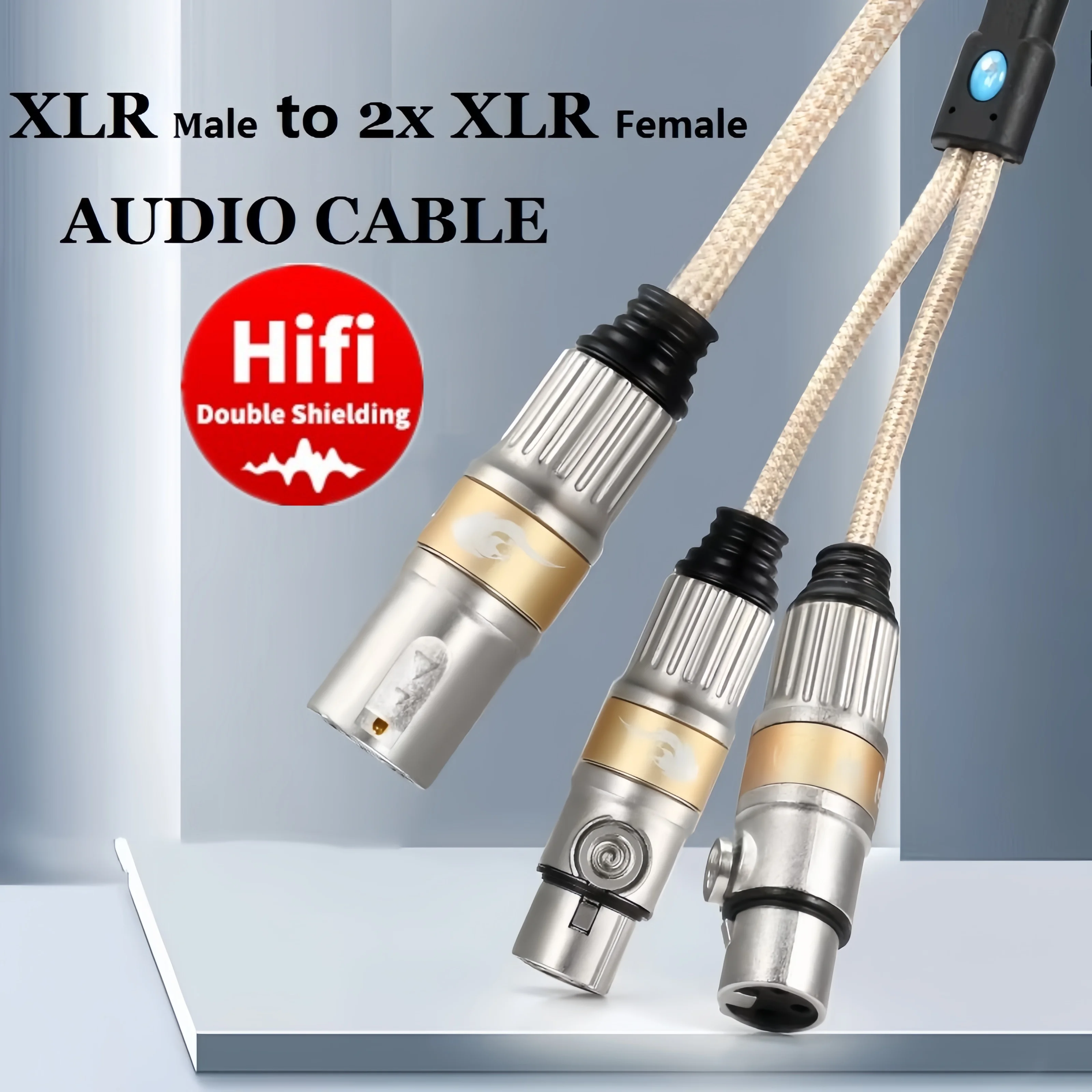 Аудиокабель XLR «папа» на двойной XLR «мама» для усилителя, микшера, консоли, микрофона, студии звукозаписи, освещения сцены, Y-разветвители
Аудиокабель XLR «папа» на двойной XLR «мама» для усилителя, микшера, консоли, микрофона, студии звукозаписи, освещения сцены, Y-разветвители