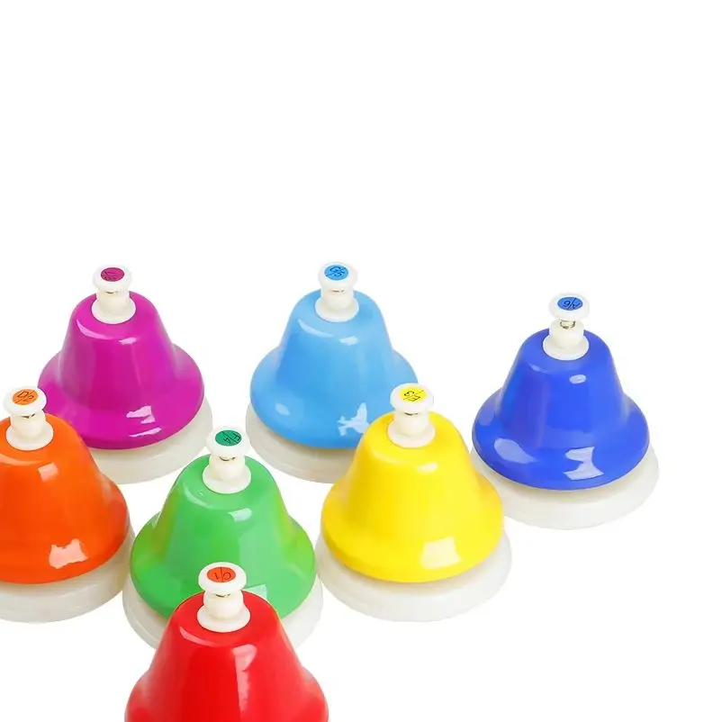 8 Tone Colorful Ring Bell Tap Bell Musical Toys Class Bell Orff Percussion Instrument Children's Music Enlightenment Gift
8 Tone Colorful Ring Bell Tap Bell Musical Toys Class Bell Orff Percussion Instrument Children's Music Enlightenment Gift