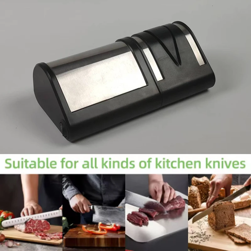 Kitchen Electric Knife Sharpener Multifunctional Automatic Professional 2 Gears Electric Knife Sharpener Kitchen Accessories
Kitchen Electric Knife Sharpener Multifunctional Automatic Professional 2 Gears Electric Knife Sharpener Kitchen Accessories