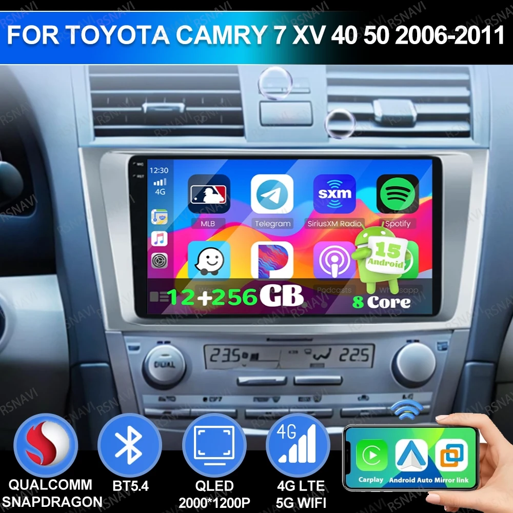 Android 15 For Toyota Camry 7 XV 40 50 2006-2011 Multimedia DSP 5G WIFI QLED Head Unit AUTO Stereo 4G LTE Autoradio Car Radio BT
Android 15 For Toyota Camry 7 XV 40 50 2006-2011 Multimedia DSP 5G WIFI QLED Head Unit AUTO Stereo 4G LTE Autoradio Car Radio BT