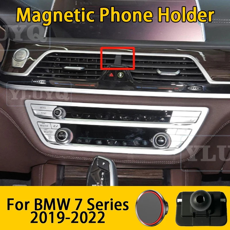 For BMW 7 Series 730i 740i G11 2016 2017-2022 Car Phone Holder, Car Air Vent Magnetic Gravity Mount, 360° Multi-Angle Fixed
For BMW 7 Series 730i 740i G11 2016 2017-2022 Car Phone Holder, Car Air Vent Magnetic Gravity Mount, 360° Multi-Angle Fixed