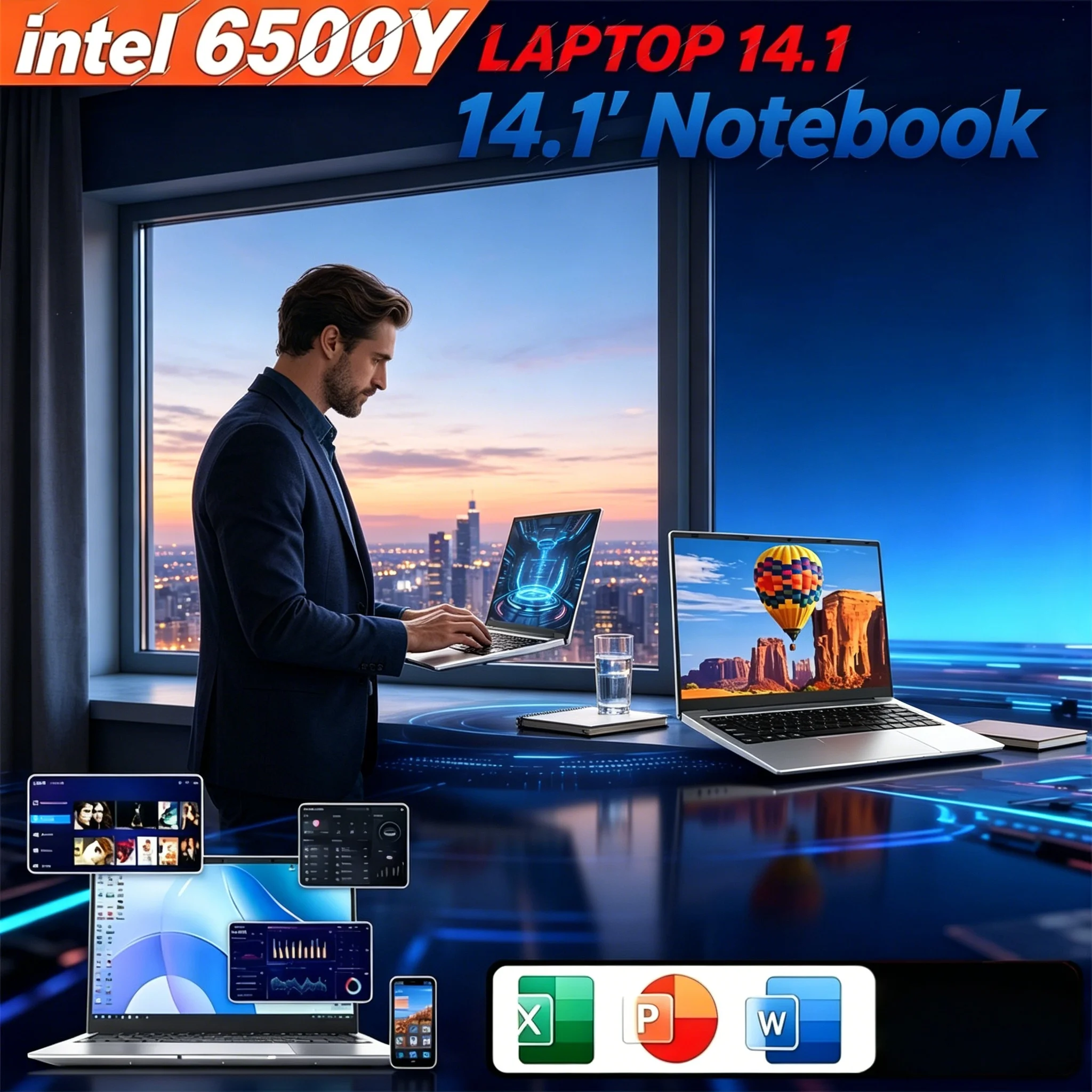 2026 New Slim Business Notebook PC 14.1" Intel Core 6500Y Win11 Large RAM 2TB SSD Lightweight Travel Portable Laptop
2026 New Slim Business Notebook PC 14.1" Intel Core 6500Y Win11 Large RAM 2TB SSD Lightweight Travel Portable Laptop