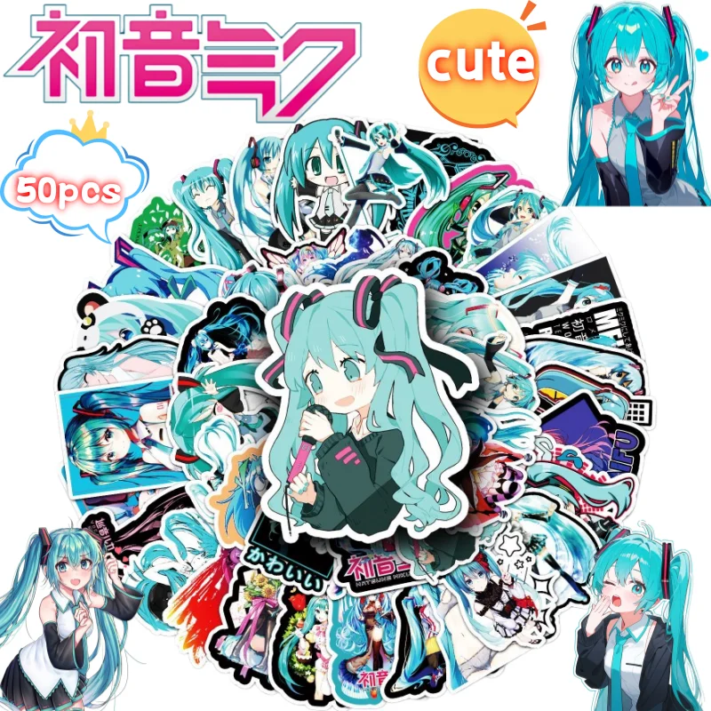 Hatsune Miku 50pcs Sticker Creative High Color Value Cartoon Cute Printing Student Girl Heart Hand Book Diy Waterproof Sticker
Hatsune Miku 50pcs Sticker Creative High Color Value Cartoon Cute Printing Student Girl Heart Hand Book Diy Waterproof Sticker