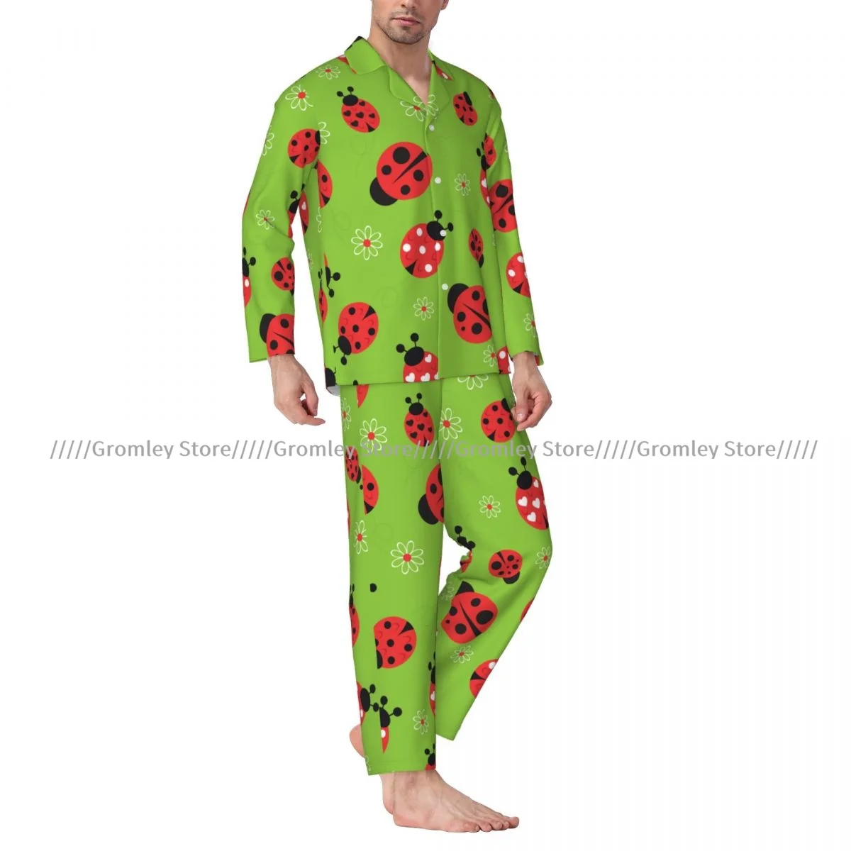 Abstract Flowers And Ladybug Men Pajamas Long Sleeve Male Sleepwear Suit Set Homewear
Abstract Flowers And Ladybug Men Pajamas Long Sleeve Male Sleepwear Suit Set Homewear