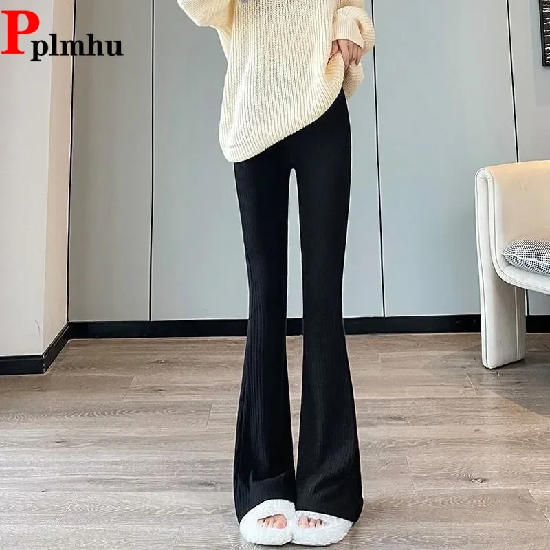 Fall Winter Elegant Slim Knitted Flare PantsCausal New Spodnie Korea Basic Women Trousers Warm Strecth Sexy Fashion Pantalones
Fall Winter Elegant Slim Knitted Flare PantsCausal New Spodnie Korea Basic Women Trousers Warm Strecth Sexy Fashion Pantalones