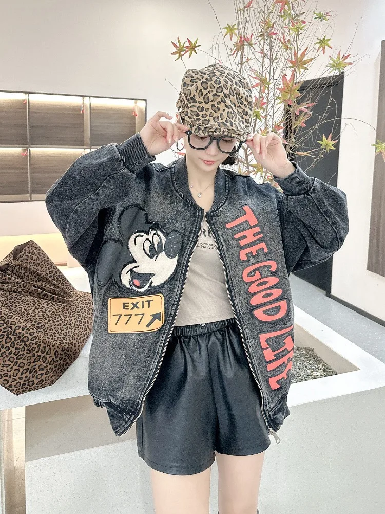 New Mickey Denim Jacket for Men and Women Spring and Autumn Fashion Foreign Style Retro Loose BF Lazy Jacket
New Mickey Denim Jacket for Men and Women Spring and Autumn Fashion Foreign Style Retro Loose BF Lazy Jacket