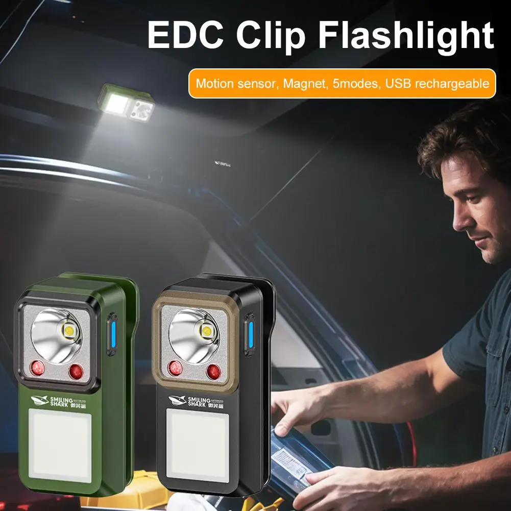 EDC Flashlight Clip-on Cap Light Type-C Rechargeable Magnetic Work Light 3 Modes Signaling Torch For Cycling Outdoor Camping
EDC Flashlight Clip-on Cap Light Type-C Rechargeable Magnetic Work Light 3 Modes Signaling Torch For Cycling Outdoor Camping
