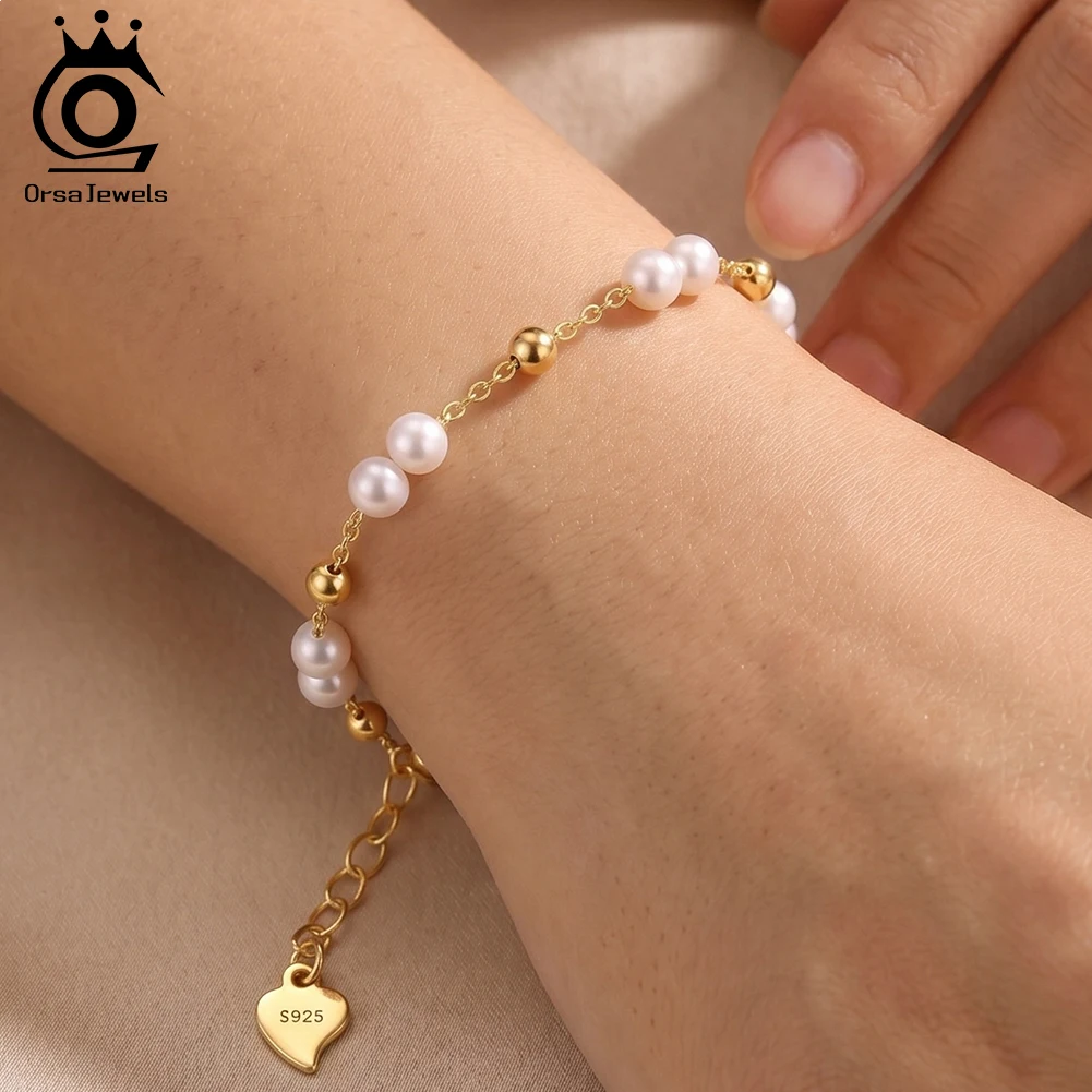 ORSA JEWELS Natural Pearl Bracelet Chain for Women Gift 925 Sterling Silver Pearl Beads Dainty Bracelet Fashion Jewelry GPB40
ORSA JEWELS Natural Pearl Bracelet Chain for Women Gift 925 Sterling Silver Pearl Beads Dainty Bracelet Fashion Jewelry GPB40