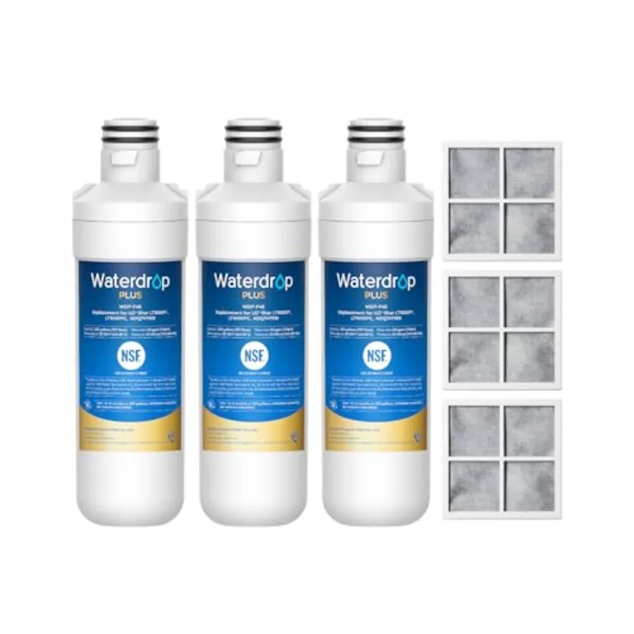 Plus LT1000PC ADQ74795 NSF 401 Refrigerator Water Filter and Air Filter Reduce PFAS Replacement for LG® LT1000P® LRFWS906V LRMV
Plus LT1000PC ADQ74795 NSF 401 Refrigerator Water Filter and Air Filter Reduce PFAS Replacement for LG® LT1000P® LRFWS906V LRMV