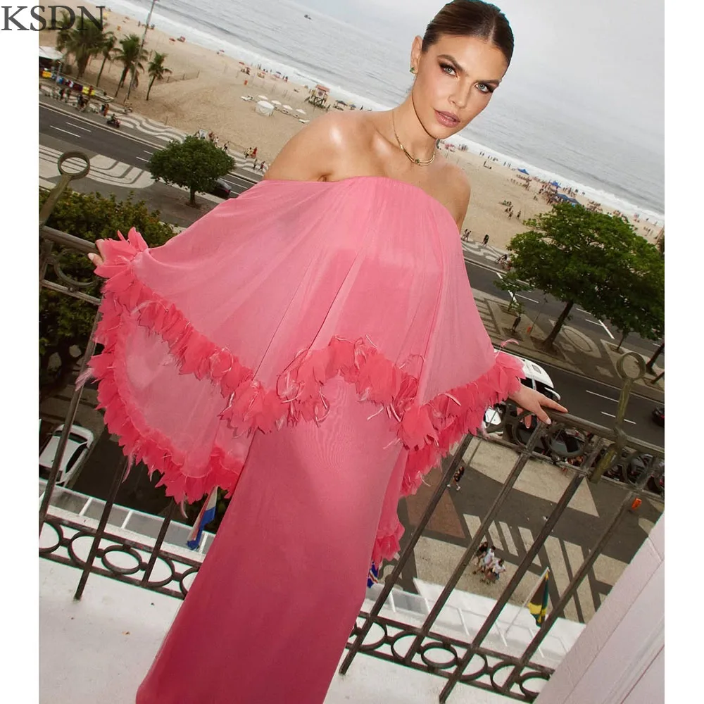 KSDN Customzied Cap Long Sleeve Evening Dresses 2025 Formal Strapless Floor Length Pretty Women Party Dress High Quality Gowns
KSDN Customzied Cap Long Sleeve Evening Dresses 2025 Formal Strapless Floor Length Pretty Women Party Dress High Quality Gowns