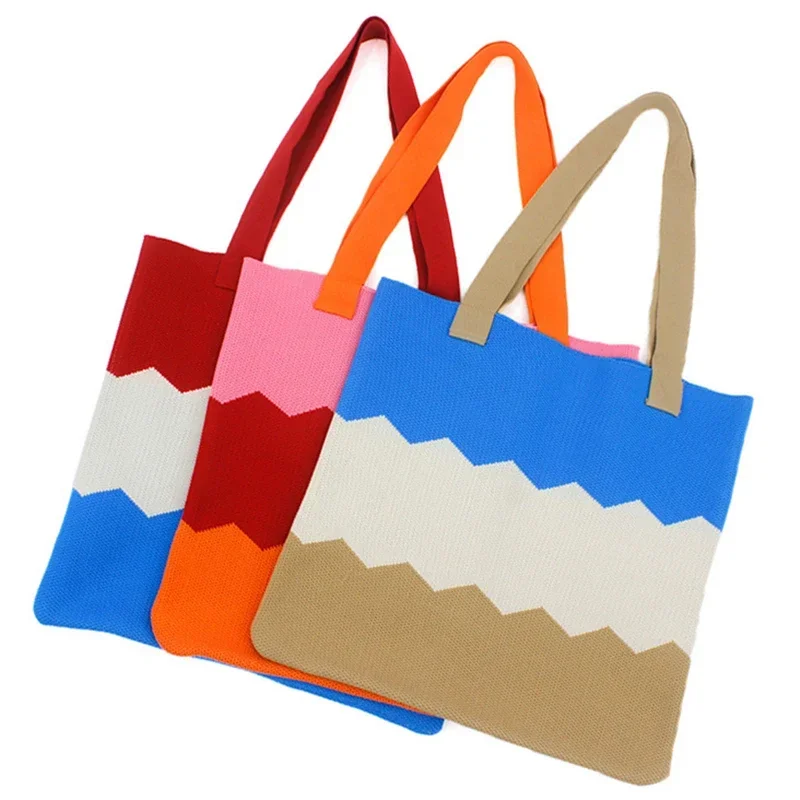 Oversized Female Fashion Crochet Patchwork Top-handle Tote Bag Casual Leisure Knitted Woven Big Capacity Stylish Shopping Bag
Oversized Female Fashion Crochet Patchwork Top-handle Tote Bag Casual Leisure Knitted Woven Big Capacity Stylish Shopping Bag