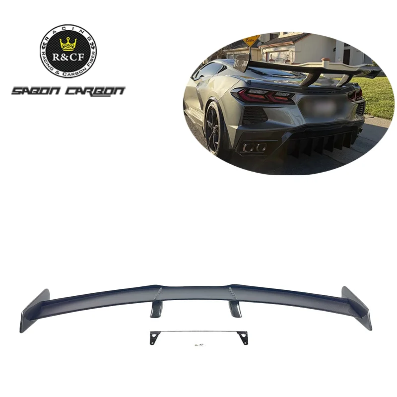 C8 Stingray ZR1 Style Real Carbon Fiber Rear Spoiler for Corvette C8 Z07 Stingray High Wing 2020 2025
C8 Stingray ZR1 Style Real Carbon Fiber Rear Spoiler for Corvette C8 Z07 Stingray High Wing 2020 2025