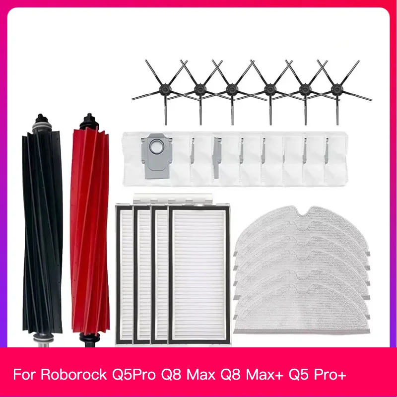 HOT Replacement Parts For Roborock Q5Pro Q8 Max Q8 Max+ Q5 Pro+ vacuum cleaner Accessories Main Brush Hepa Filter Mop Dust Bag
HOT Replacement Parts For Roborock Q5Pro Q8 Max Q8 Max+ Q5 Pro+ vacuum cleaner Accessories Main Brush Hepa Filter Mop Dust Bag