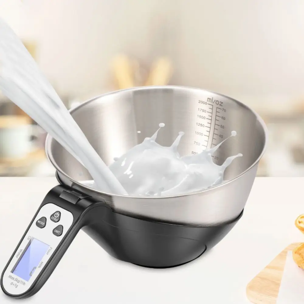 Digital Electronic Scale Bowl Detachable with Graduated Measuring Cup Food Weighing Bowl 1g/5kg Precise Food Scale Flour
Digital Electronic Scale Bowl Detachable with Graduated Measuring Cup Food Weighing Bowl 1g/5kg Precise Food Scale Flour