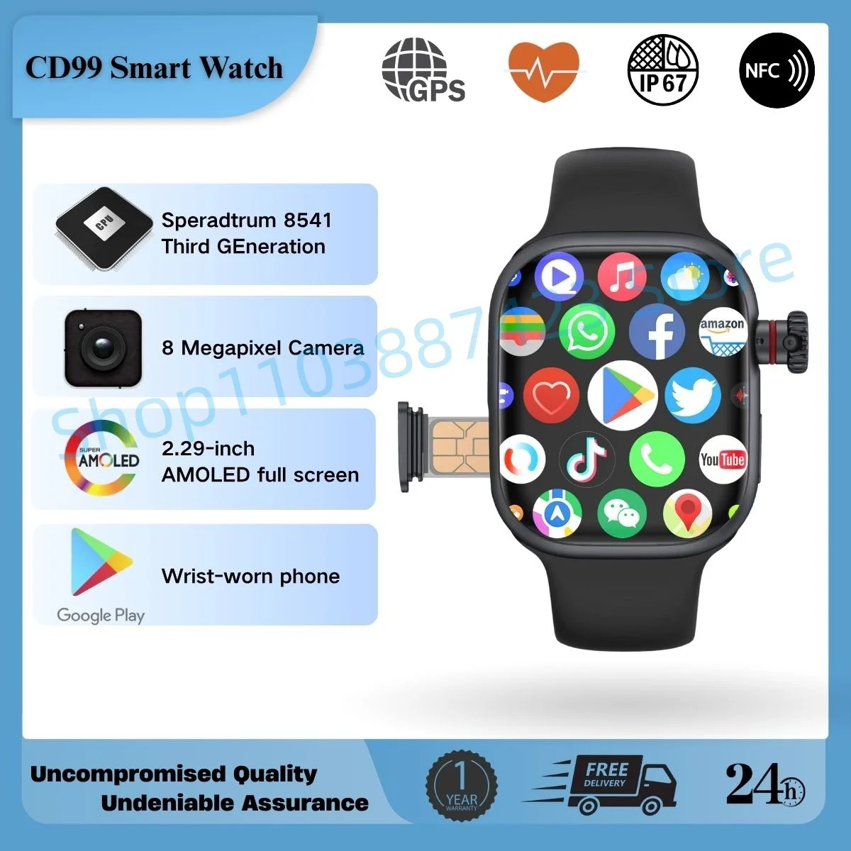 S10 Ultra Max Smartwatch 4G Android 10 2,29 дюйма Amoled Поворотная камера Видеозвонок GPS WIFI Приложение Загрузка S10 Ultra Smart Watch Мужчины
S10 Ultra Max Smartwatch 4G Android 10 2,29 дюйма Amoled Поворотная камера Видеозвонок GPS WIFI Приложение Загрузка S10 Ultra Smart Watch Мужчины
