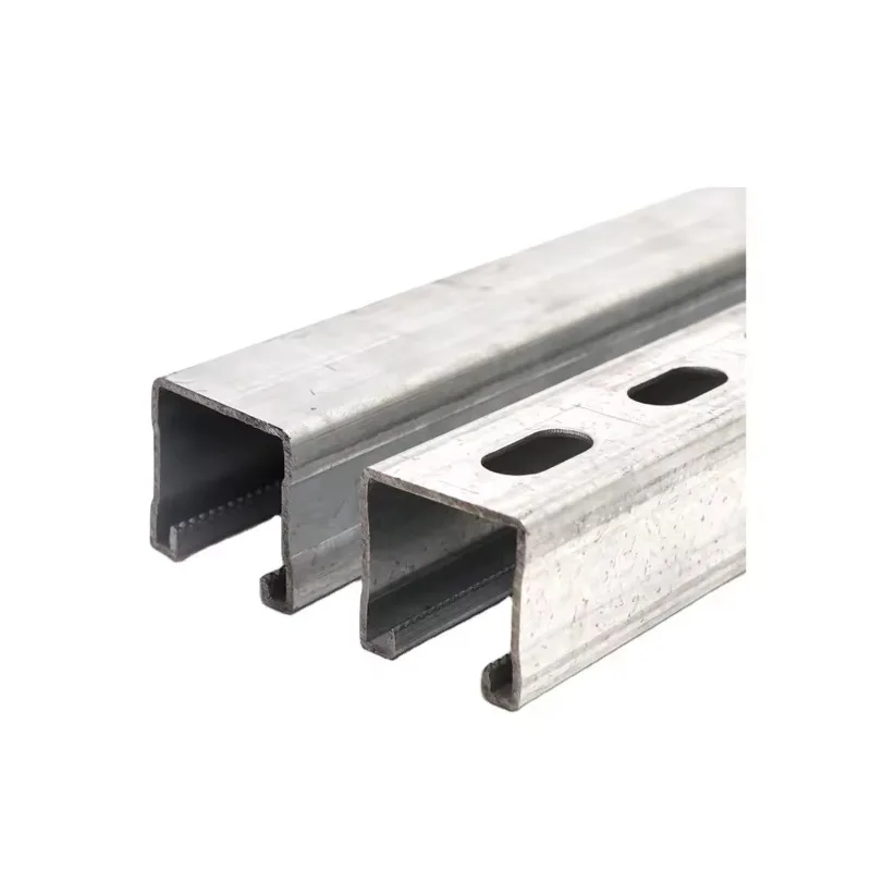 Hot Dipped Zinc Coated Structural Steel Strut Channel Highly Resistant to for Solar Brackets Galvanized C Purlin
Hot Dipped Zinc Coated Structural Steel Strut Channel Highly Resistant to for Solar Brackets Galvanized C Purlin