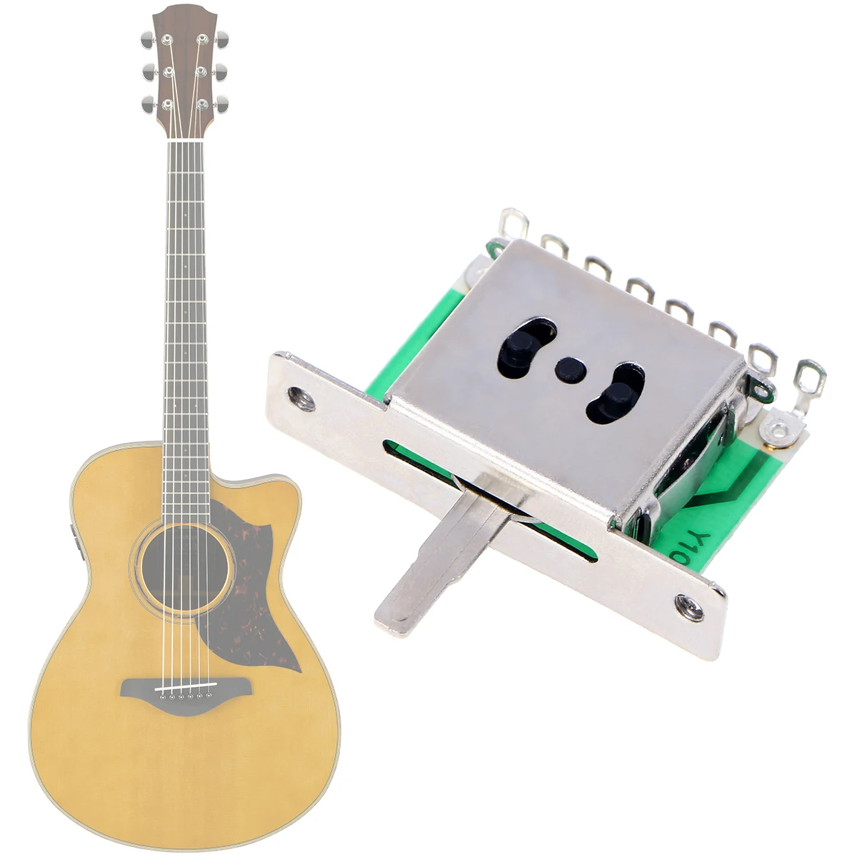 Guitar Selector 5 Way Electric Guitar Selector Guitar Selector with White Knob
Guitar Selector 5 Way Electric Guitar Selector Guitar Selector with White Knob