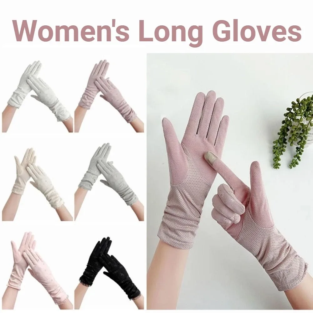 Breathable Women's Summer Gloves Anti-UV Non-Slip Extended Sleeve Gloves Long Touch Screen Cycling DrivingGloves
Breathable Women's Summer Gloves Anti-UV Non-Slip Extended Sleeve Gloves Long Touch Screen Cycling DrivingGloves