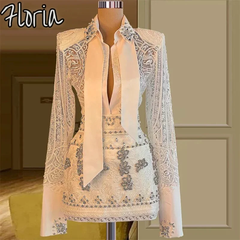 Floria Vestidos De Cocktail Crystals Short Evening Party Cocktail Dress Customize Long Sleeves Rhinestones Homecoming Dresses
Floria Vestidos De Cocktail Crystals Short Evening Party Cocktail Dress Customize Long Sleeves Rhinestones Homecoming Dresses