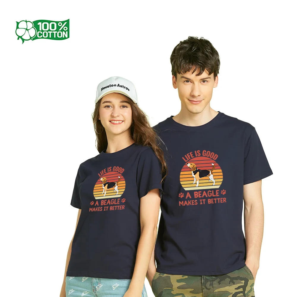 Beagle Dog Lovers His and Hers T-Shirt - Matching Couple Tee with Cute Bagle Design | 100% Cotton Soft Unisex Fit Top TShirt
Beagle Dog Lovers His and Hers T-Shirt - Matching Couple Tee with Cute Bagle Design | 100% Cotton Soft Unisex Fit Top TShirt