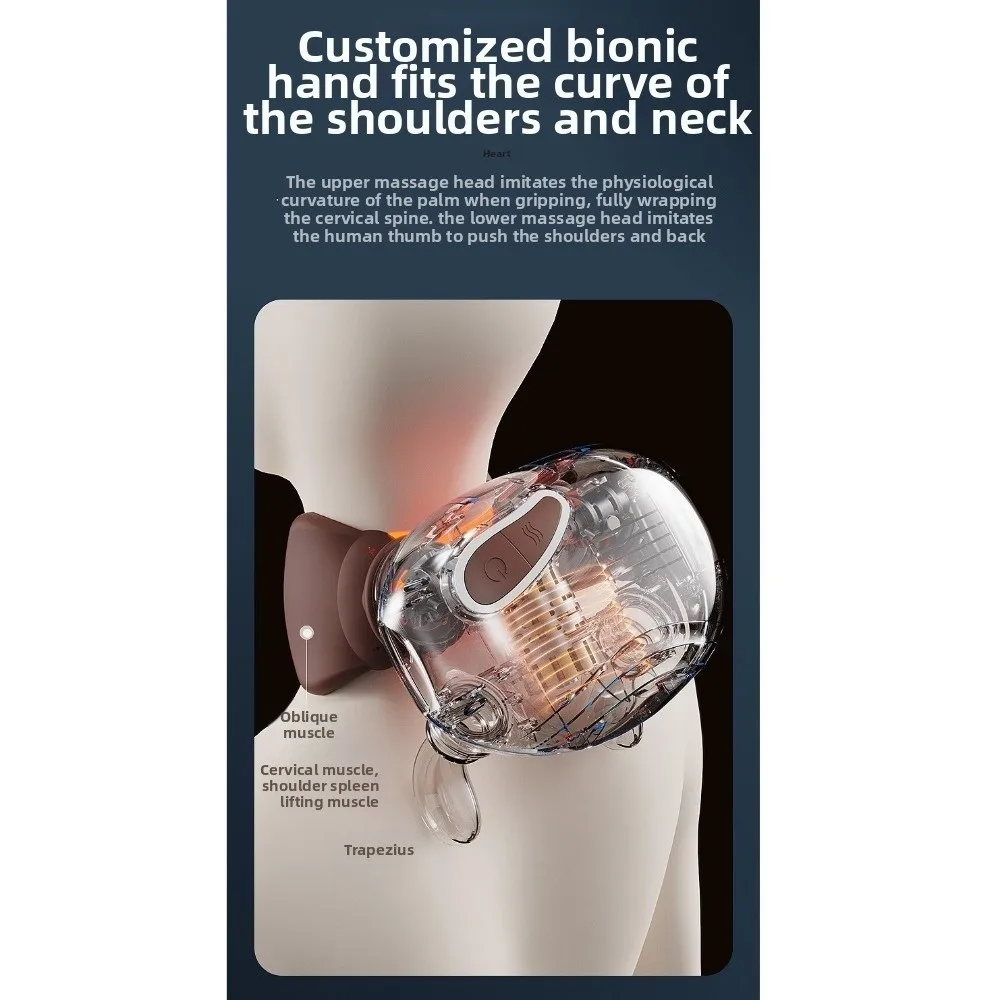 Bionic Hand Electric Neck Massager Heating Compress Deep Tissue Shoulder Massager USB Rechargeable Wireless
Bionic Hand Electric Neck Massager Heating Compress Deep Tissue Shoulder Massager USB Rechargeable Wireless
