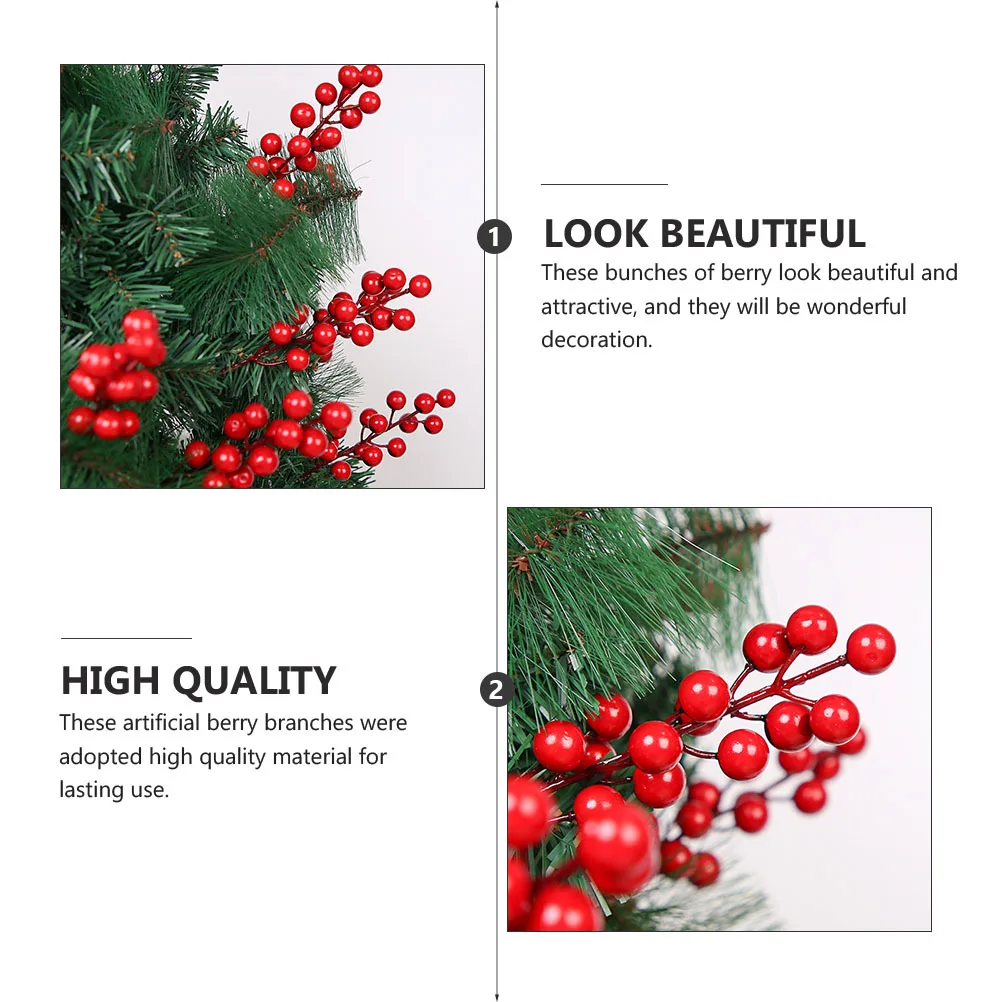 10pcs Simulation Crabapple Branch Artificial Berry Decor For Home Wedding Party Xmas Decoration Decorative Flower Ornaments
10pcs Simulation Crabapple Branch Artificial Berry Decor For Home Wedding Party Xmas Decoration Decorative Flower Ornaments