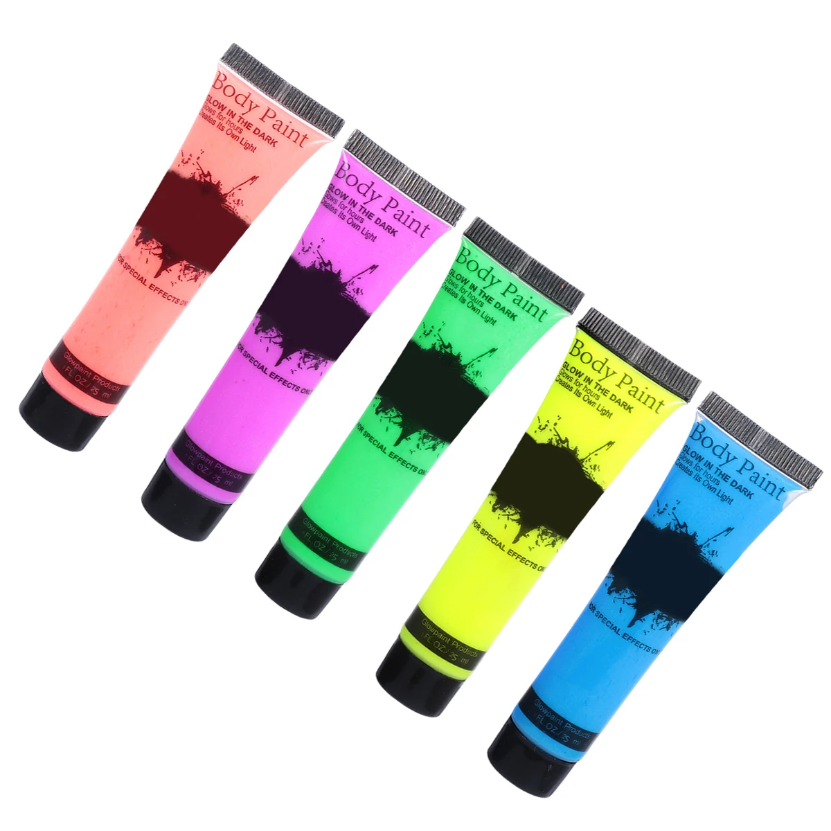 5pcs Fluorescent Body Paint Safe UV Reactive Face Paints Premium Material Easy Removal Festival Party Accessories
5pcs Fluorescent Body Paint Safe UV Reactive Face Paints Premium Material Easy Removal Festival Party Accessories
