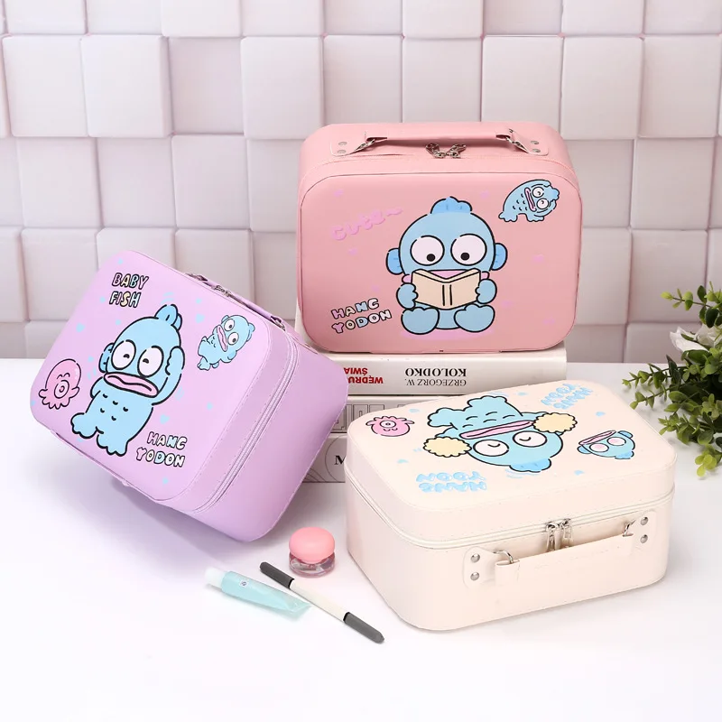 New Hangyodon Anime Kawaii Sanrio Makeup Bag Cute Cartoon Portable Large Capacity Travel Storage Case Lovely Gifts for Girls
New Hangyodon Anime Kawaii Sanrio Makeup Bag Cute Cartoon Portable Large Capacity Travel Storage Case Lovely Gifts for Girls