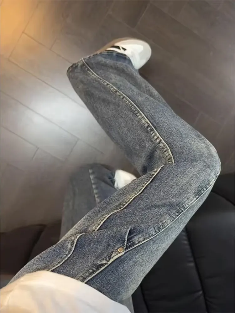 Blue American Style Slant Folded Knife Jeans Men High Street Vibe Pants Patchwork Straight Leg Micro Flared Jeans
Blue American Style Slant Folded Knife Jeans Men High Street Vibe Pants Patchwork Straight Leg Micro Flared Jeans