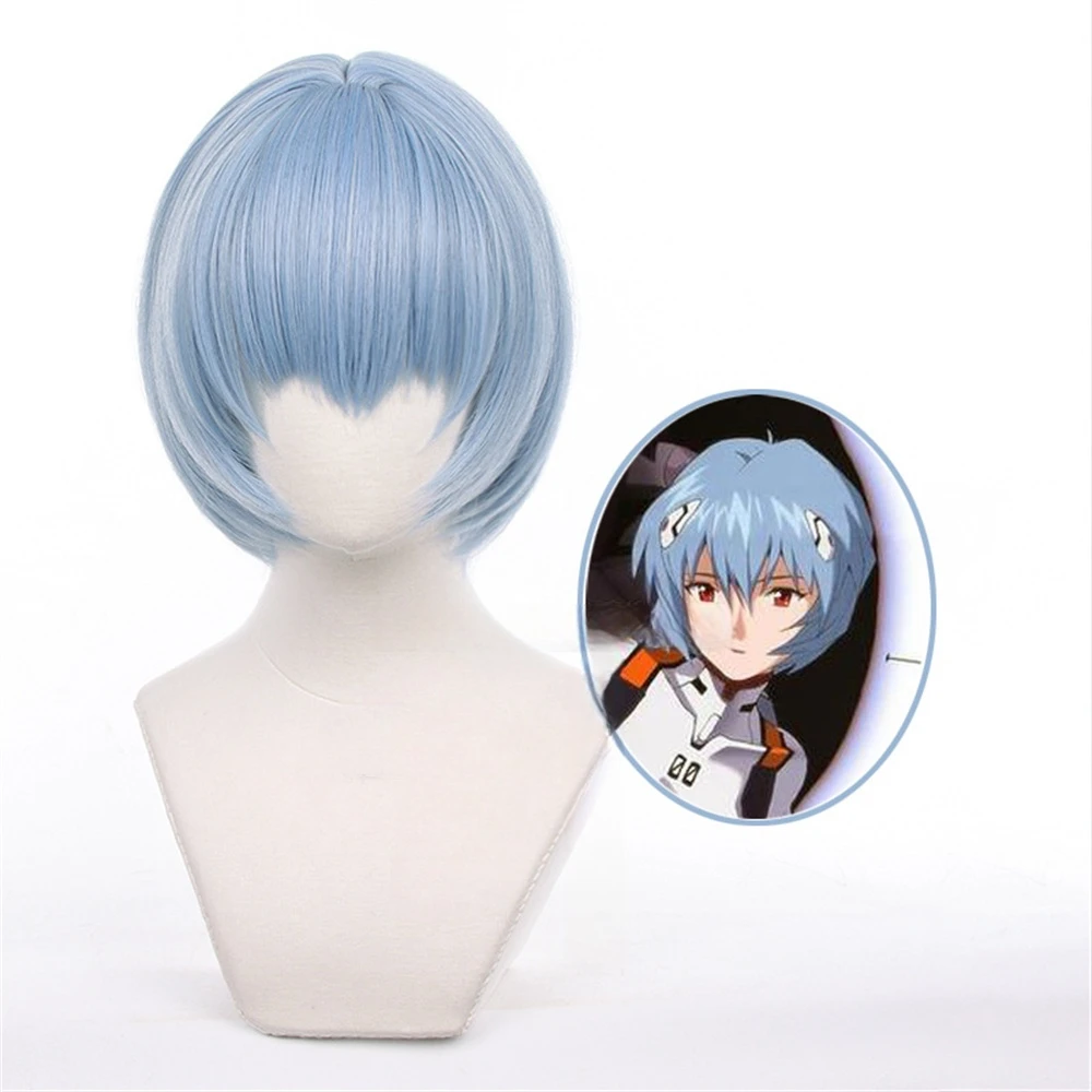 Аниме EVA Ayanami Rei, парик для косплея, короткие светло-голубые термостойкие синтетические парики для Хэллоуина
Аниме EVA Ayanami Rei, парик для косплея, короткие светло-голубые термостойкие синтетические парики для Хэллоуина