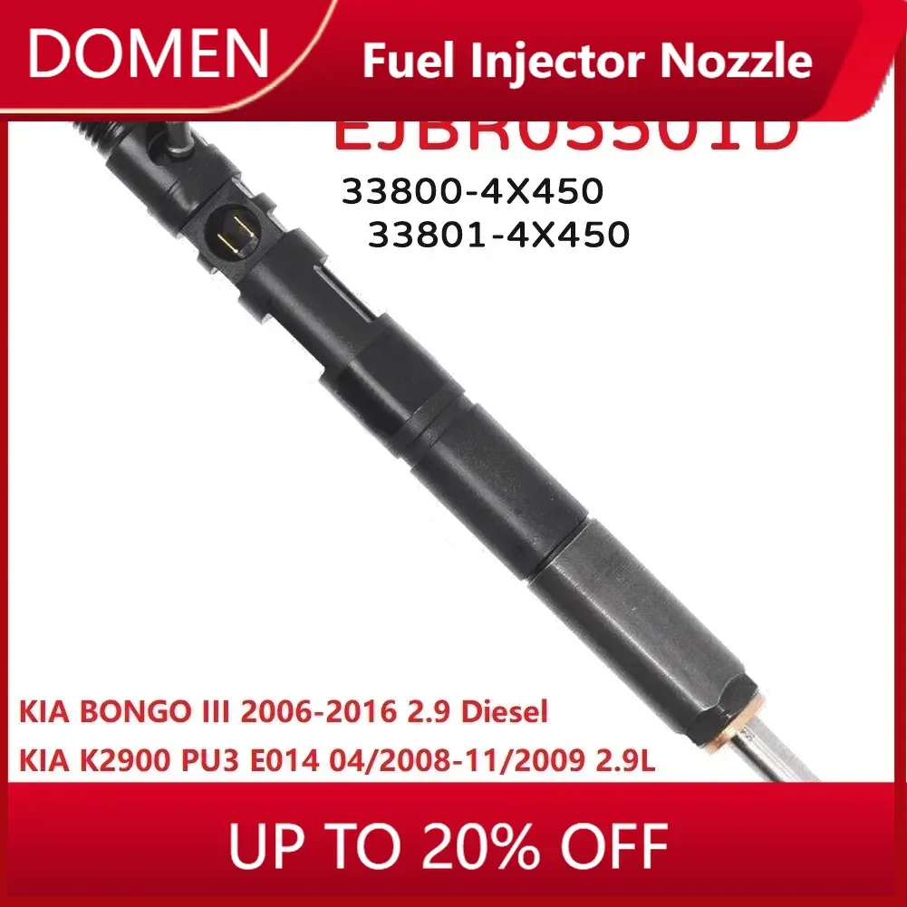 EJBR05501D 33800-4X450 33801-4X450 New Diesel Fuel Injector Nozzle For Hyundai / KIA BONGO 3 K2900 2.9L
EJBR05501D 33800-4X450 33801-4X450 New Diesel Fuel Injector Nozzle For Hyundai / KIA BONGO 3 K2900 2.9L